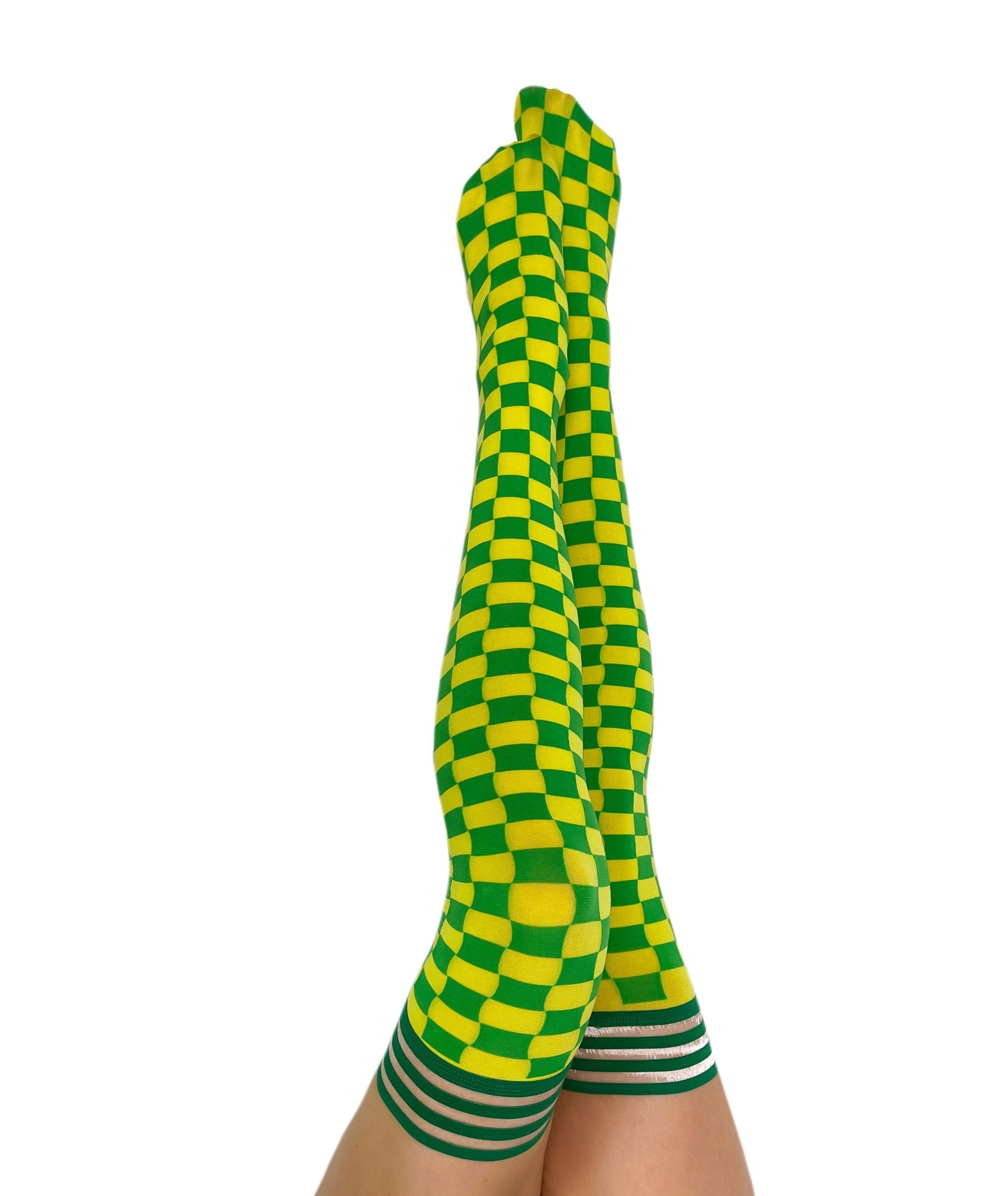 Green & Yellow Thigh-Highs