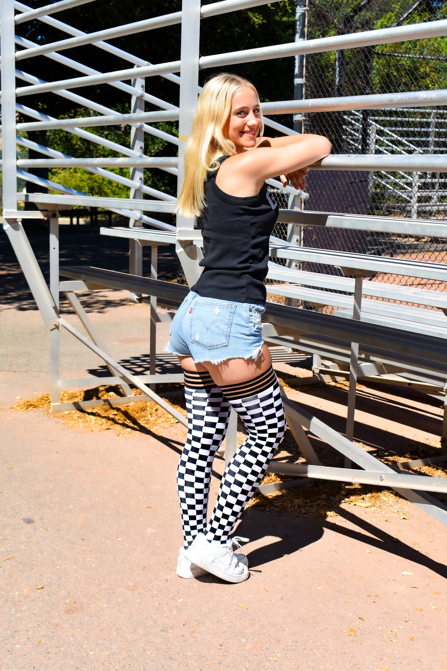 Black & White Thigh-Highs