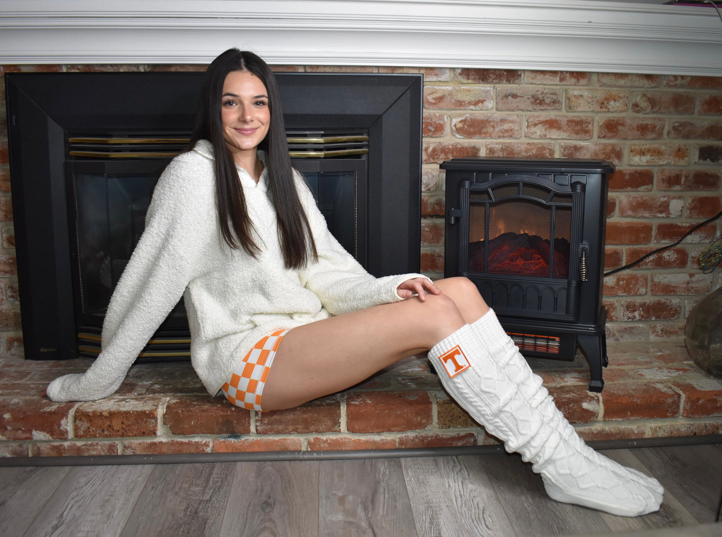 Over the Knee Game Day Sweater Socks