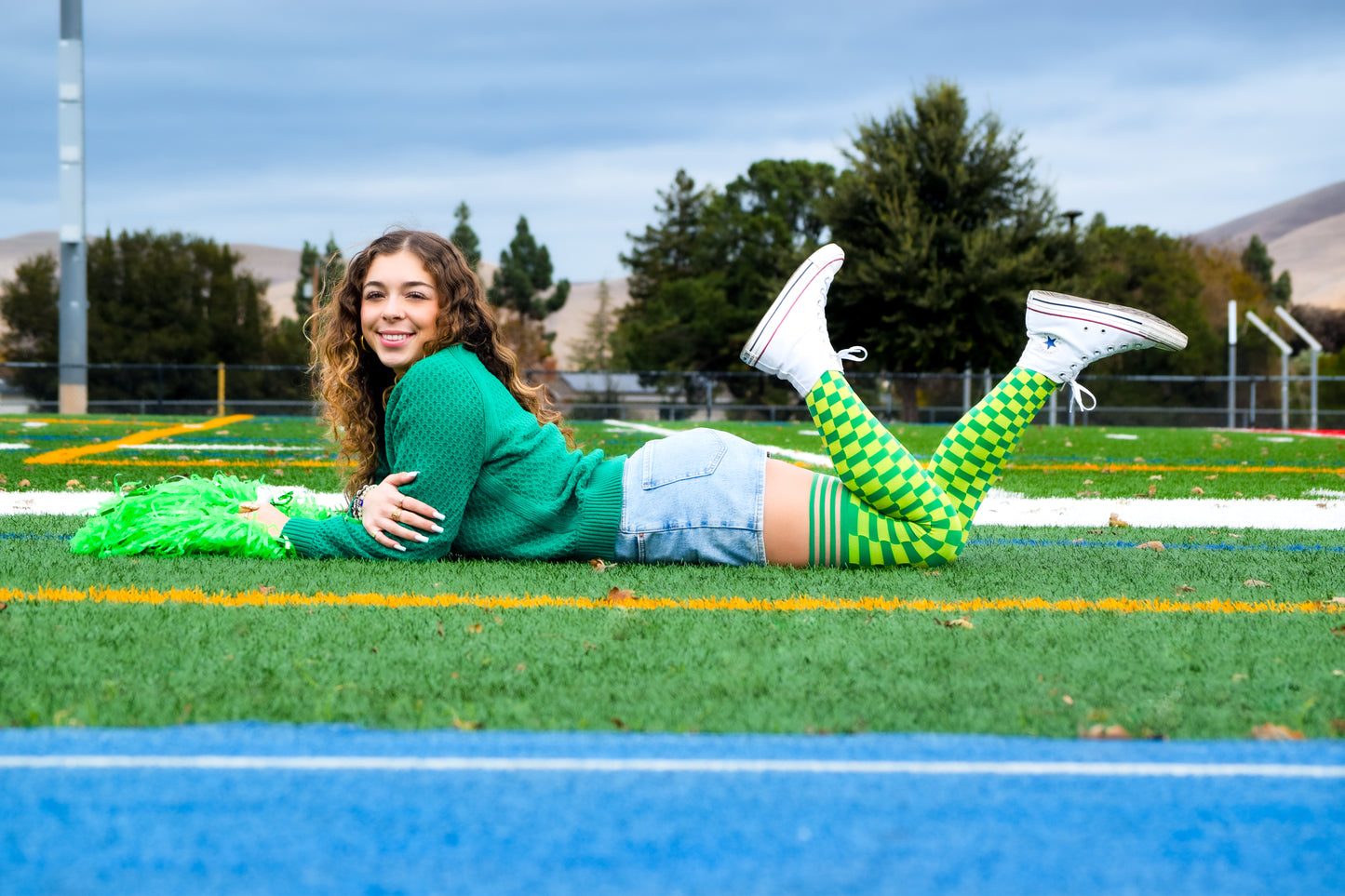 Green & Yellow Thigh-Highs