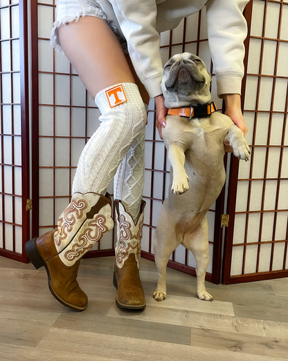 Over the Knee Game Day Sweater Socks