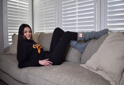 Over the Knee Game Day Sweater Socks