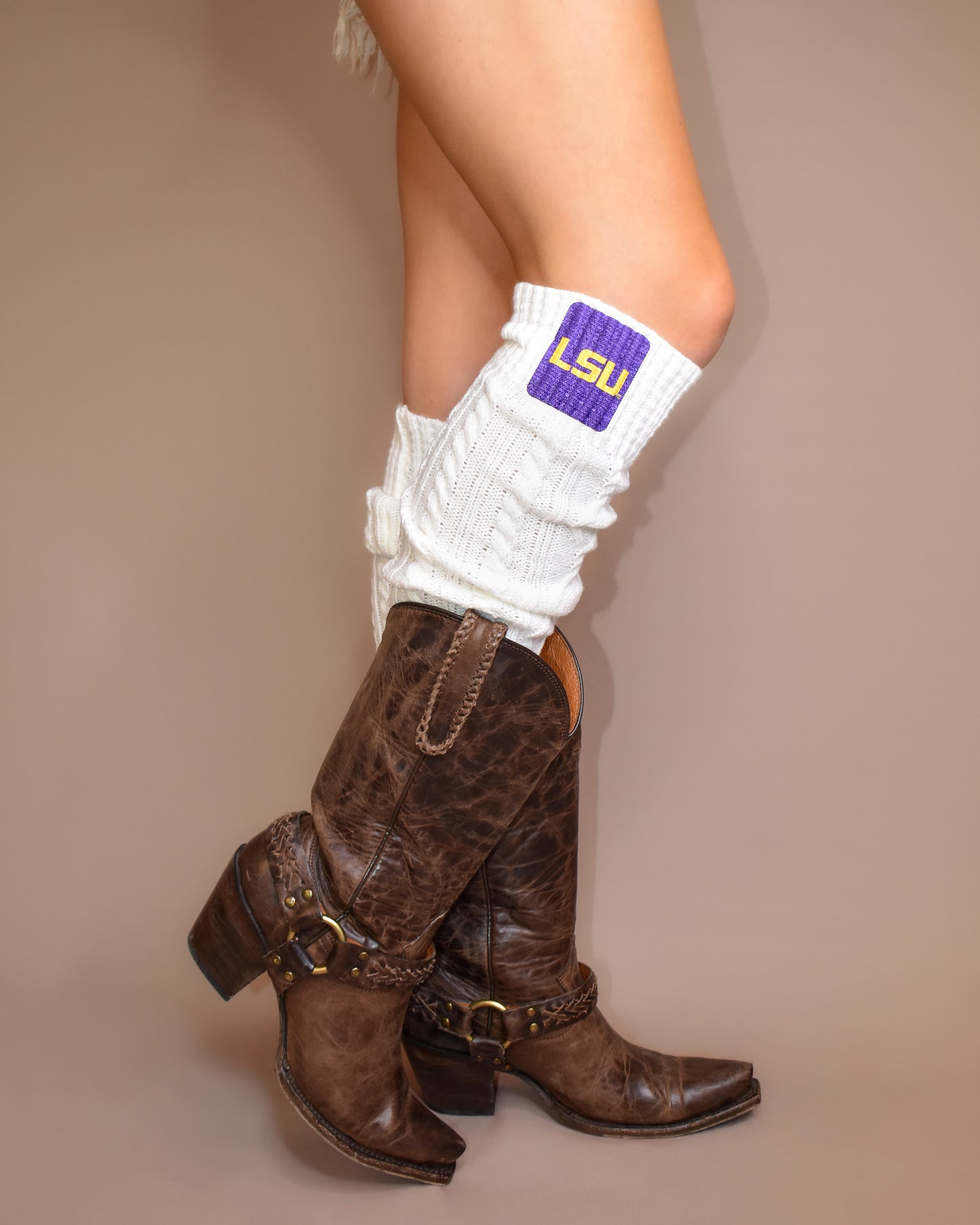 Over the Knee Game Day Sweater Socks